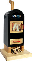 Räucherofen Kaminofen mit Holz