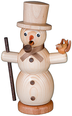 Räuchermann Schneemann, natur
