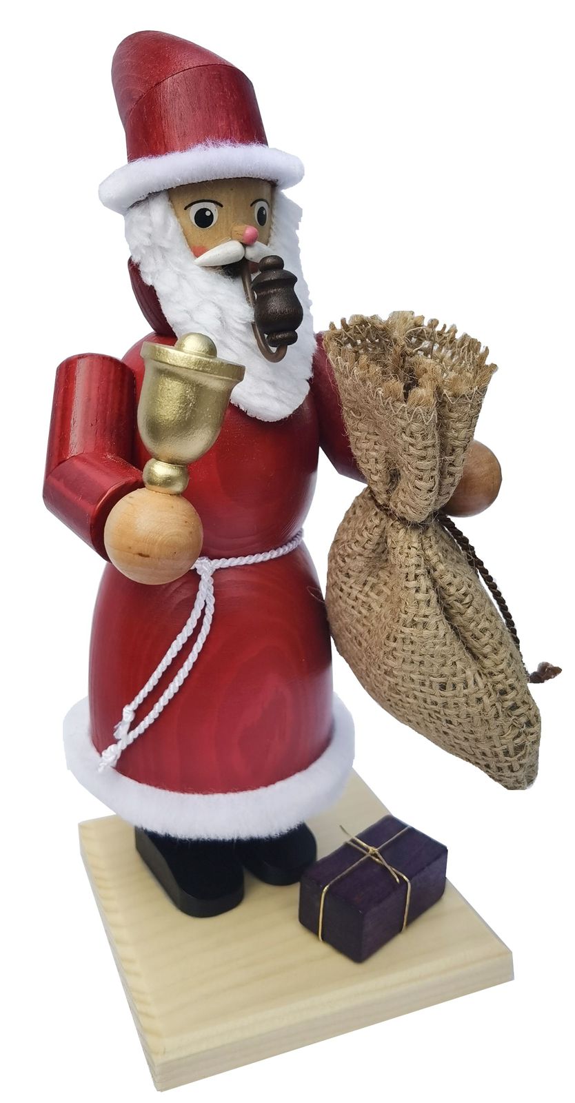 Räuchermann Weihnachtsmann mit Sack